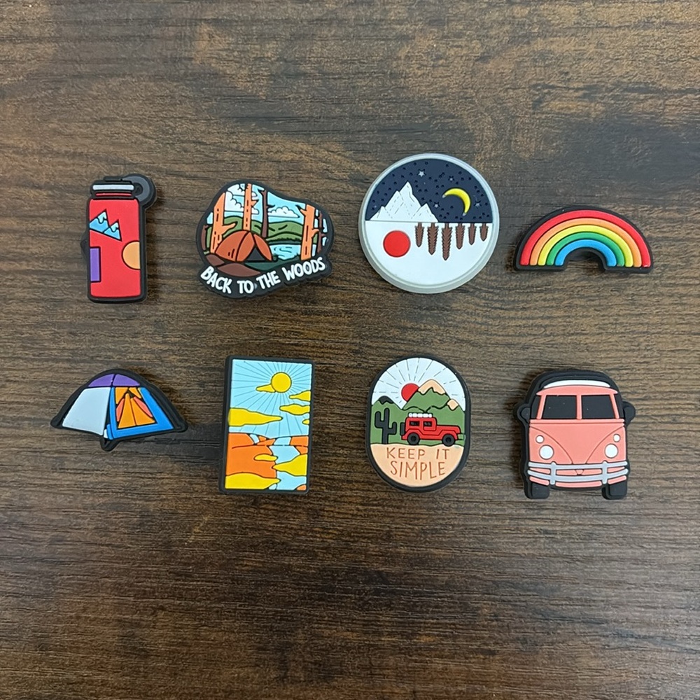 (8) Outdoor / Adventure / Wanderlust / Hiking  Themed Jibitz for Crocs